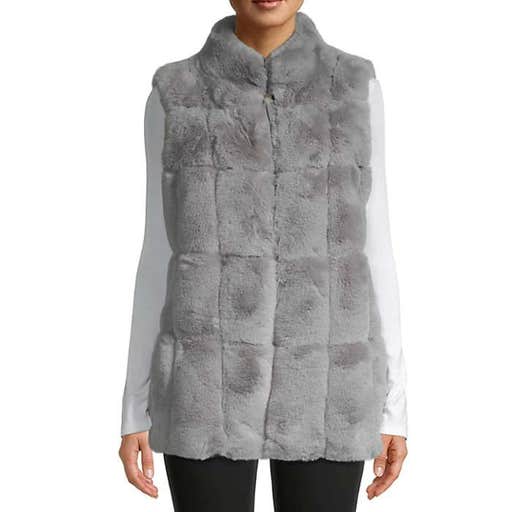 saksoff5th.com, Belle Fare Faux Fur Vest