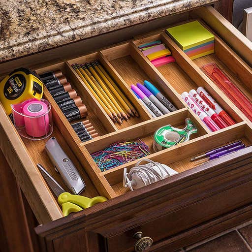 amazon.com, Bellemain Pure Bamboo Expandable Utensil Drawer