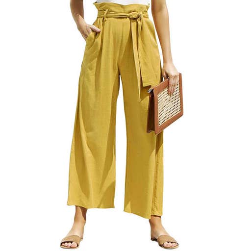 amazon.com, BerryGo Wide Leg Cropped Pants