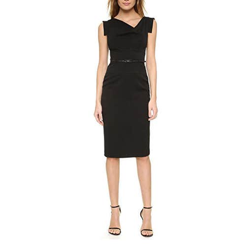 shopbop.com, Black Halo Jackie O Belted Midi Dress