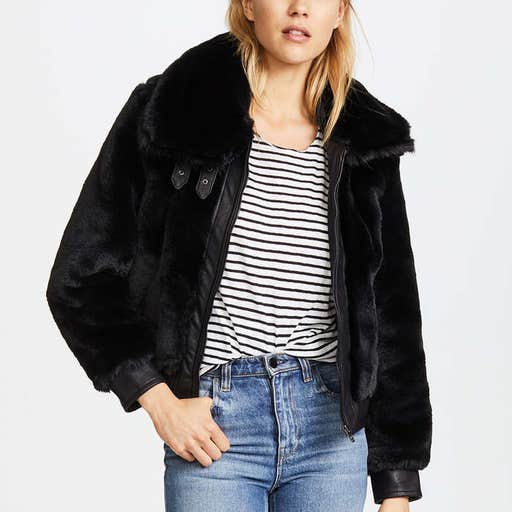 shopbop.com, Blank Denim Black Noise Coat