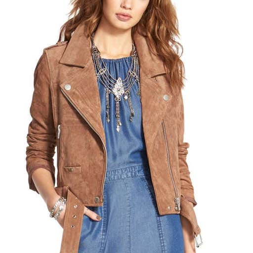 nordstrom.com, BLANKNYC Morning Suede Moto Jacket