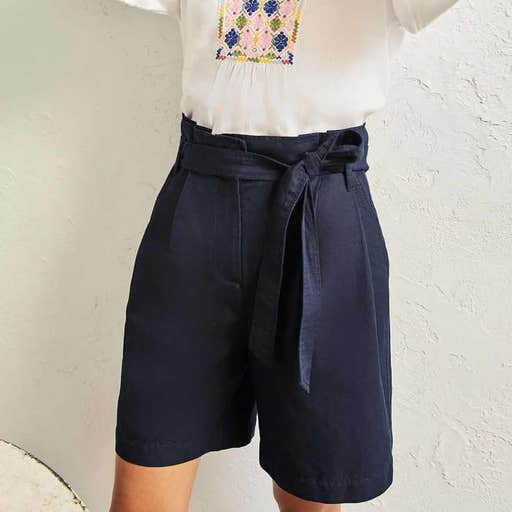 bodenusa.com, Boden Paperbag High Waisted Shorts