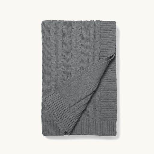 bollandbranch.com, Boll & Branch Cable Knit Throw Blanket