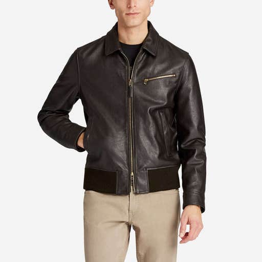 bonobos.com, Bonobos The Leather Bomber Jacket