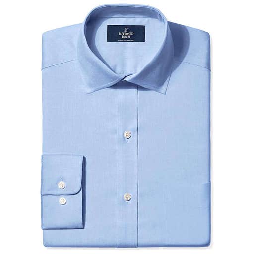 amazon.com, Buttoned Down Classic Fit Spread-Collar Solid Non-Iron Dress Shirt