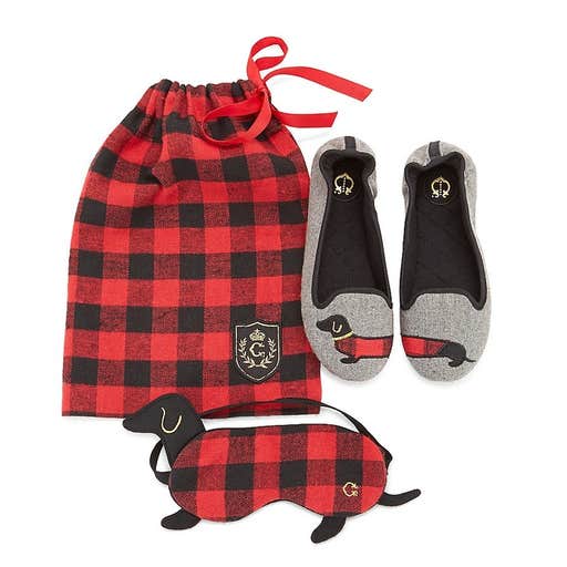 cwonder.com, C. Wonder Buffalo Check Dog Travel Set