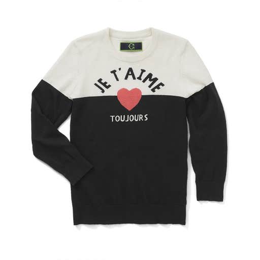 cwonder.com, C. Wonder JE T'AIME INTARSIA COLORBLOCK SWEATER