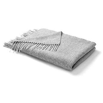 C. Wonder WOOL HERRINGBONE THROW BLANKET