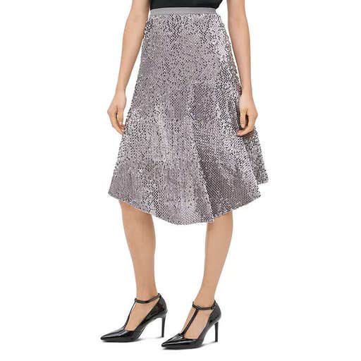 bloomingdales.com, Calvin Klein Sequined Velour Midi Skirt