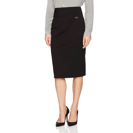 amazon.com, Calvin Klein Wide-Waistband Pencil Skirt