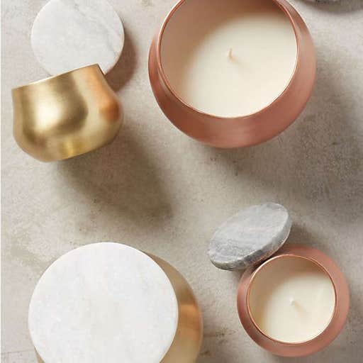 anthropologie.com, Capri Blue Burnished Candle
