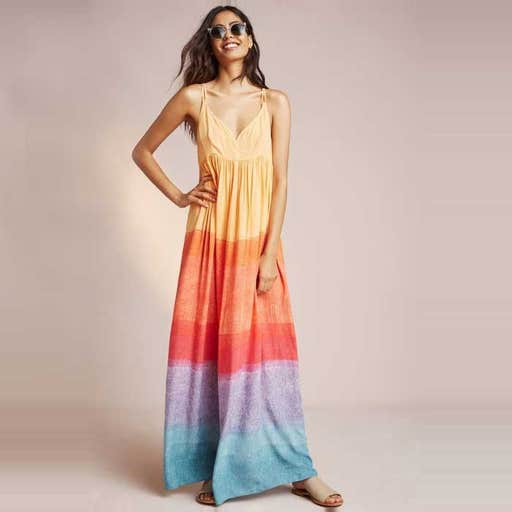 anthropologie.com, Carla Weeks Setting Sun Maxi Dress