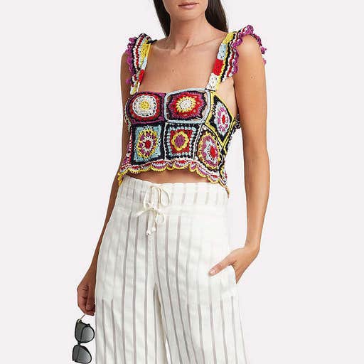intermixonline.com, Carolina K Tile Crochet Sleeveless Top