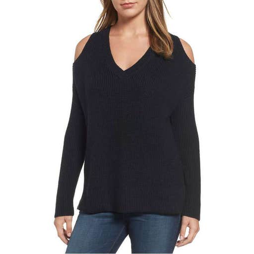 nordstrom.com, Caslon Cold Shoulder Tunic Sweater