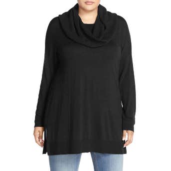 Caslon Cowl Neck Tunic Sweater