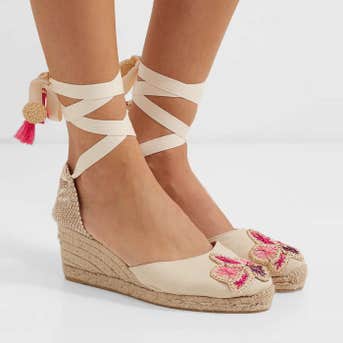 Castañer + Mercedes Salazar Carina 60 Canvas Wedge Espadrilles