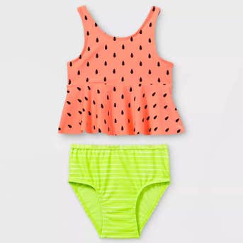 Cat & Jack Watermelon Print Tankini Set
