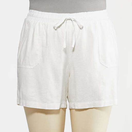 catofashions.com, Cato Plus Size Drawstring Linen Shorts
