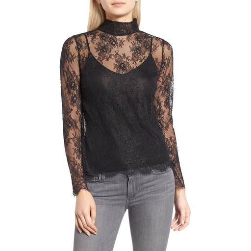 nordstrom.com, Chelsea28 Sheer Lace Top