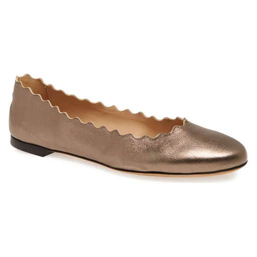 nordstrom.com, Chloé Lauren Scalloped Ballet Flat