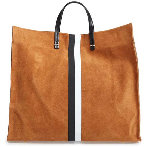 nordstrom.com, Clare V. Simple Stripe Suede Tote