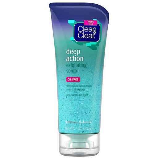 amazon.com, Clean & Clear Oil-Free Deep Action Exfoliating Facial Scrub