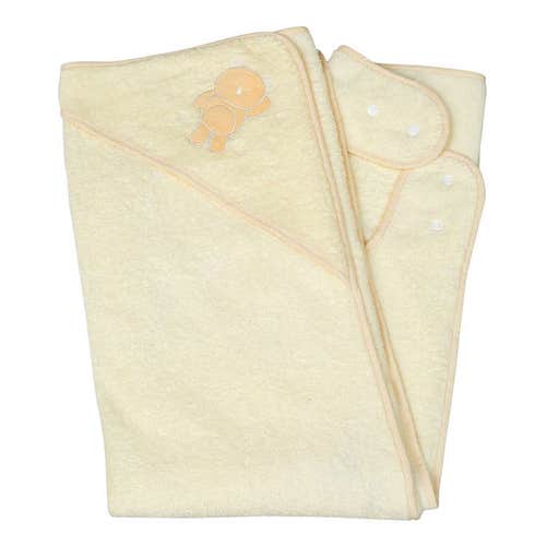 amazon.com, Clevamama Apron Baby Bath Towel with Hood - Splash n’ Wrap Hooded Towel