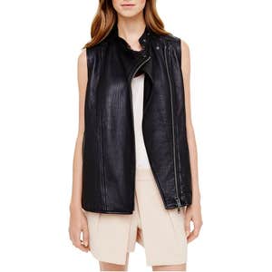 Club Monaco Rey Leather Vest
