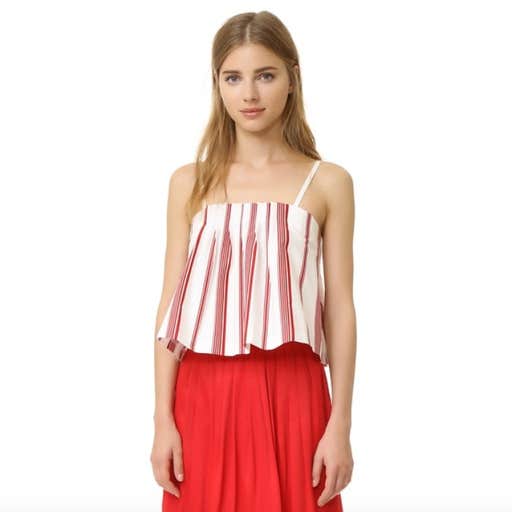 clubmonaco.com, Club Monaco Rozette Pleated Tank