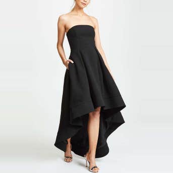 C/MEO Collective Strapless Making Waves Dress