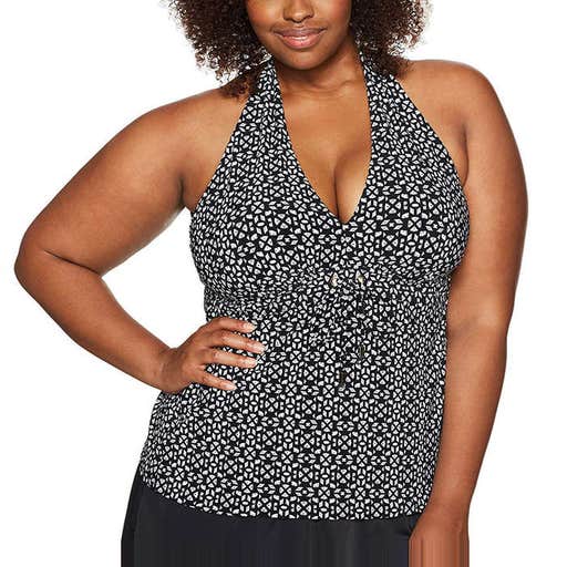 amazon.com, Coastal Blue Plus Size Control Swimwear Tankini Top
