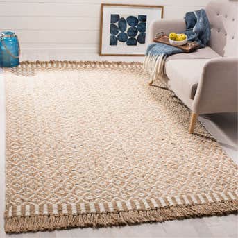 Colerane Geometric Handmade Flatweave Jute Rug