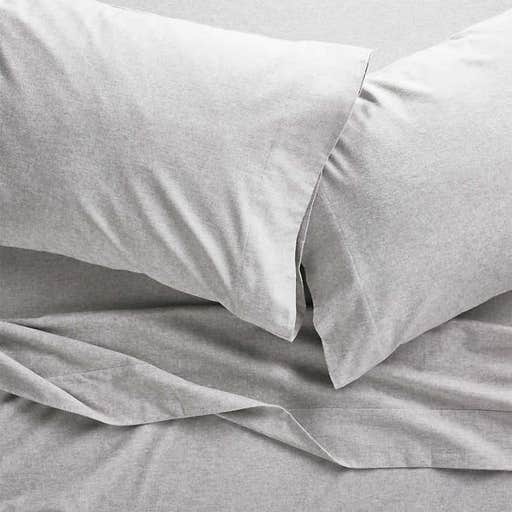crateandbarrel.com, Crate & Barrel Grey Flannel Sheet Set