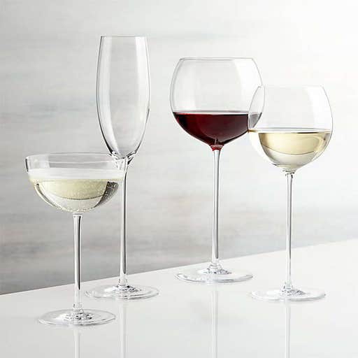crateandbarrel.com, Crate&Barrel Camille Long Stem Wine Glasses