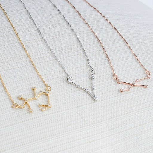 etsy.com, CustomChic801 Zodiac Necklace