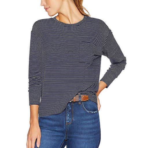 amazon.com, Daily Ritual Jersey Long-Sleeve Boxy Pocket Tee
