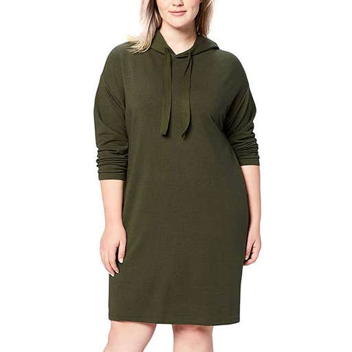 amazon.com, Daily Ritual Plus Size Terry Cotton and Modal Sweatshirt Dress
