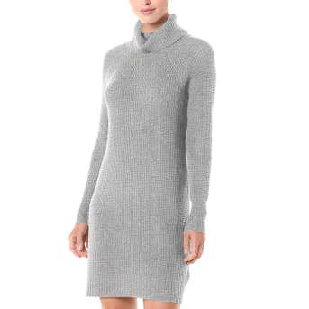 Daily Ritual Wool Blend Turtleneck Sweater Dress