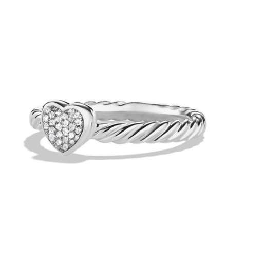 saksfifthavenue.com, David Yurman Cable Collectibles Heart Ring with Diamonds