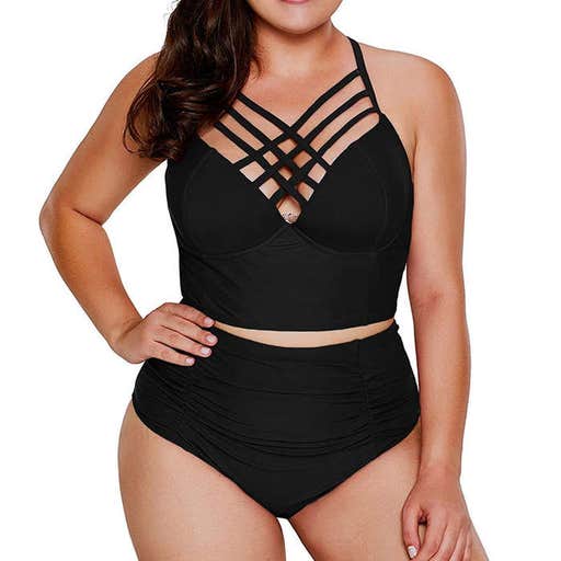 amazon.com, Dearlove Strappy High Waist Bikini Swimsuit