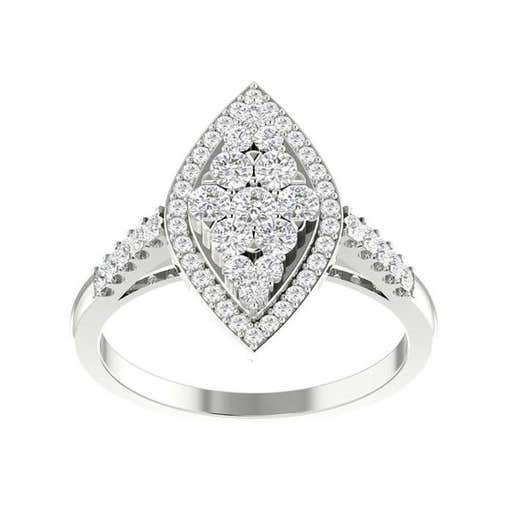 etsy.com, DiamondForGood Prong Set Unique Solitaire Ring Engagement Band