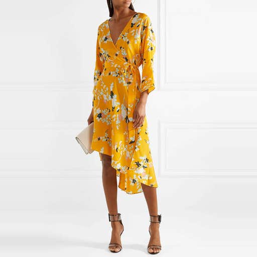 net-a-porter.com, Diane Von Furstenberg Eloise Floral-Print Silk Wrap Dress