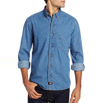 Dickies Long-Sleeve Denim Work Shirt