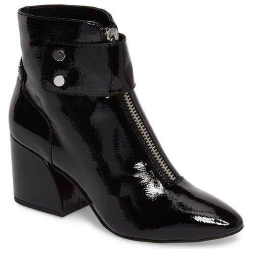nordstrom.com, Dolce Vita Women's Varra Patent Leather Zip Block Heel Booties