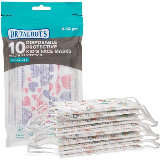 amazon.com, Dr. Talbot's Disposable Kid’s Face Mask