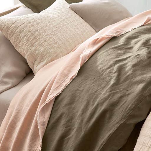 snowehome.com, Eileen Fisher Solid Washed-Linen Bedding Collection