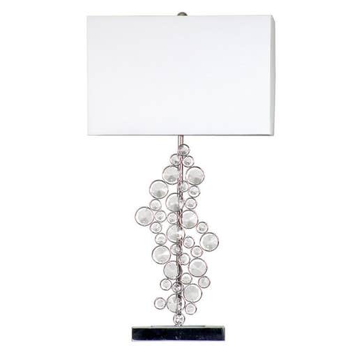 amazon.com, Elegant Designs Sequin and Chrome Table Lamp with Prismatic Crystals