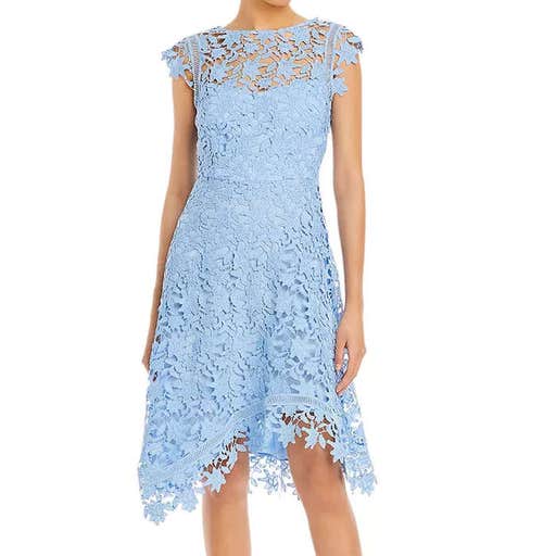 bloomingdales.com, Eliza J Asymmetric Lace Dress