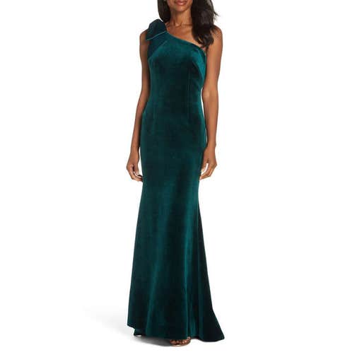 nordstrom.com, Eliza J Bow One-Shoulder Gown